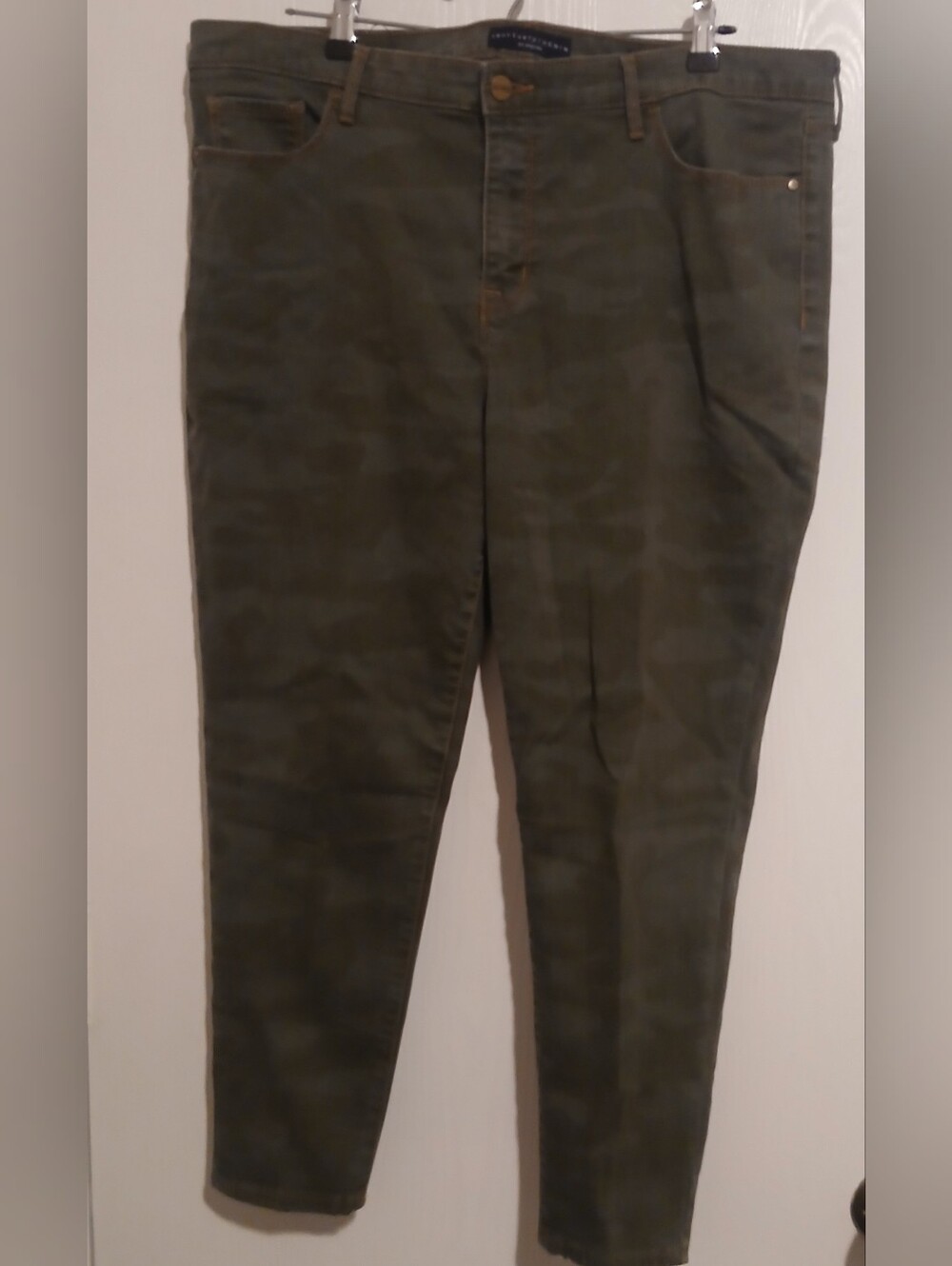 Sanctuary Denim Size 34 Jeans Green Camo Social Ankle Skinny Standard Rise